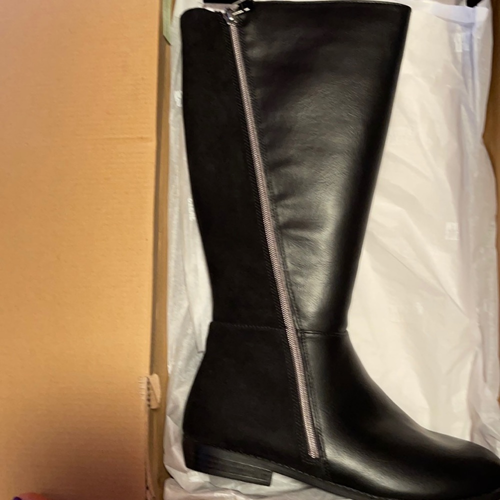 Steve Madden blk. Knee high boot